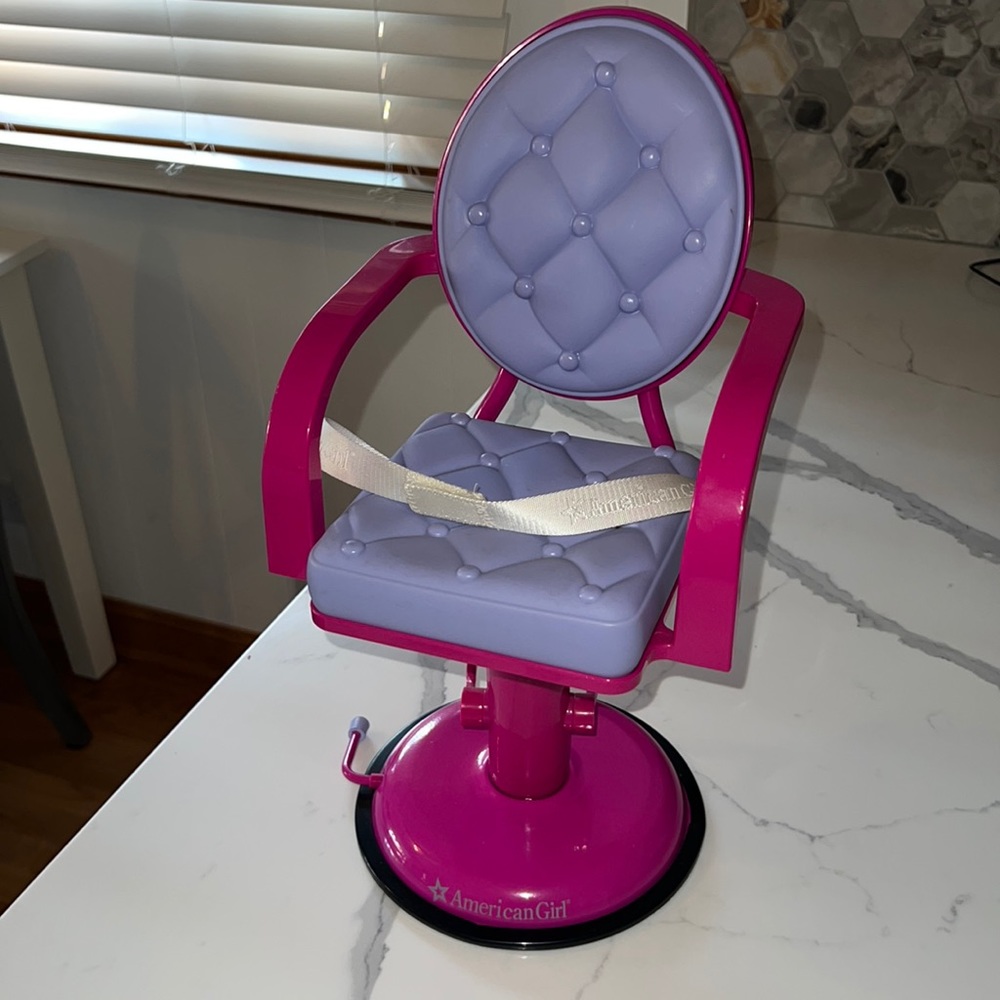 American Girl doll salon chair.